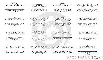 Swirl, scroll and divide Vector Illustration