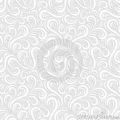 Swirl seamless pattern. Vector Illustration