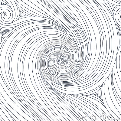 Swirl seamless pattern. Vector Illustration