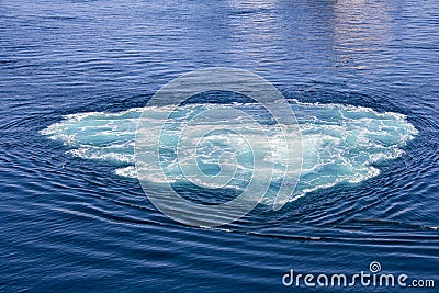 Swirl in seawater Stock Photo