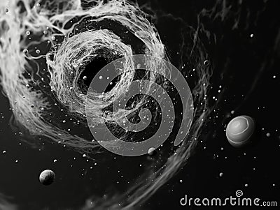 Swirling Abyss of Space Stock Photo