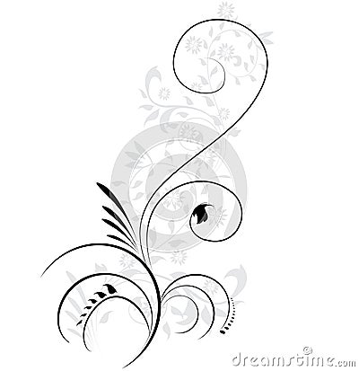 Swirling flourishes Vector Illustration