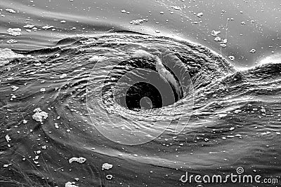 Swirling pool of water Stock Photo