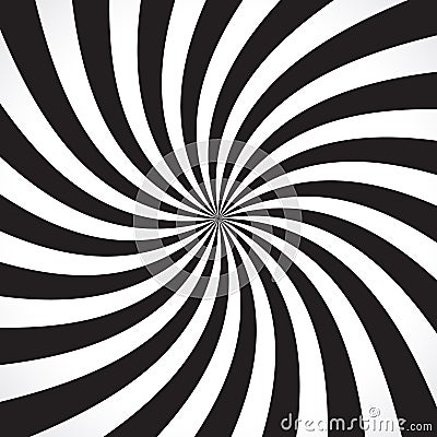 Swirling radial pattern background. Vector illustration Vector Illustration