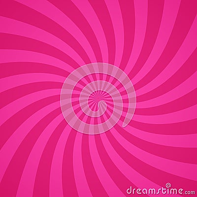 Swirling radial pink pattern background. Vector illustration Vector Illustration