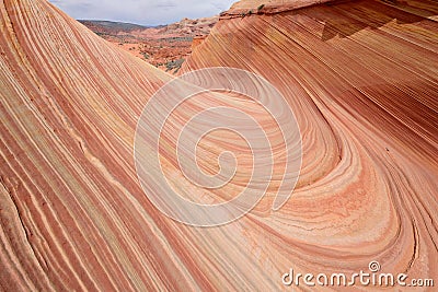 Swirling Sandstone Rock Stock Photo