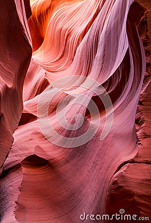 Swirling sandstone waves Stock Photo