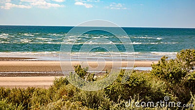 Swirling Surf Off A Beach In Puerto Penasco 2 Stock Photo