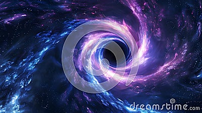 swirling vortex and dynamic swirls with abstract dynamic background Stock Photo