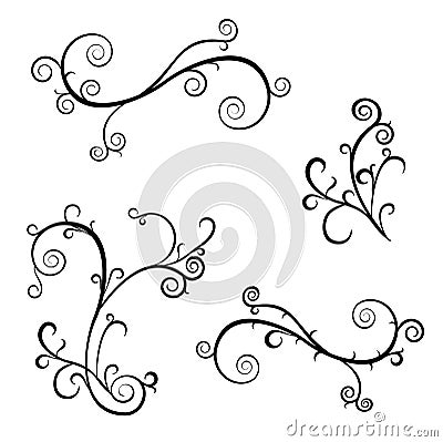 Swirls Cartoon Illustration