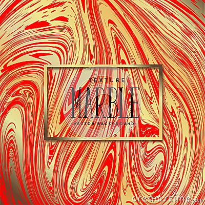 Golden marble texture background with red. Stock Photo