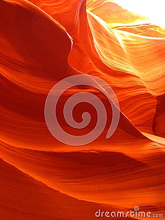 Swirls of Orange Stock Photo