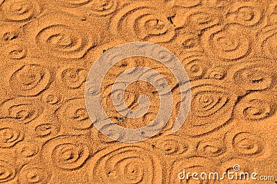 Swirls in the Sand Stock Photo