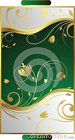 Swirly Floral Vector Illustration