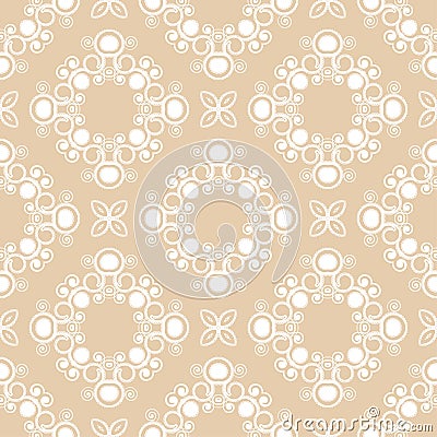 Swirly seamless pattern Vector Illustration