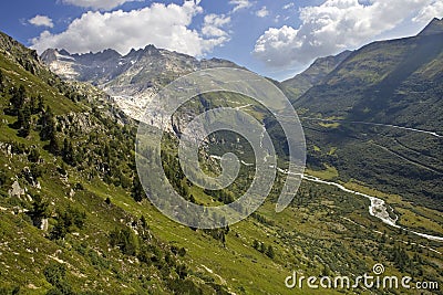 Swiss alps Stock Photo