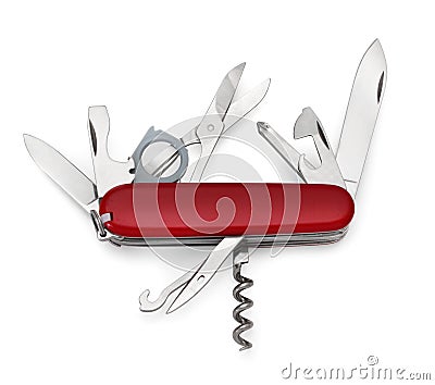 Swiss army knife Stock Photo