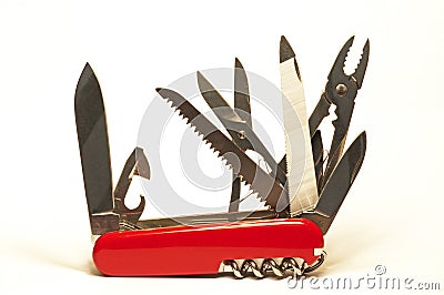 Swiss army knife Stock Photo