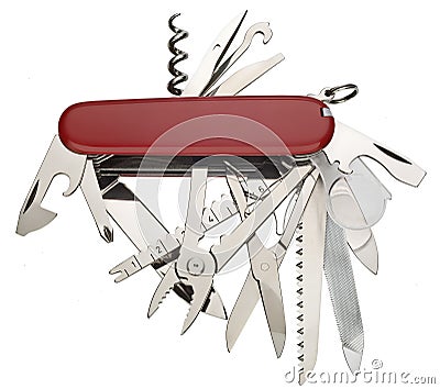 Swiss army knife Stock Photo