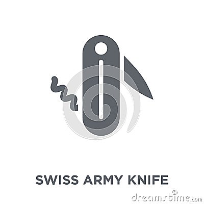 Swiss Army Knife icon from Army collection. Vector Illustration