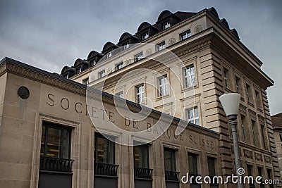 Swiss Bank Corporation Editorial Stock Photo