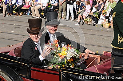 Swiss Federal councillor Ueli Maurer in a horse-drawn carriage Editorial Stock Photo