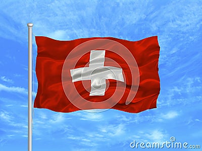 Swiss Flag 1 Stock Photo