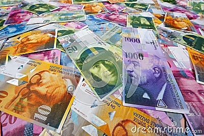 Swiss Franc Stock Photo