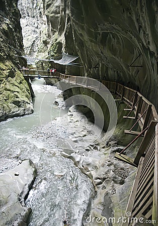 Swiss gorges Stock Photo