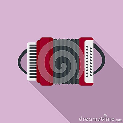 Swiss harmonic icon, flat style Vector Illustration