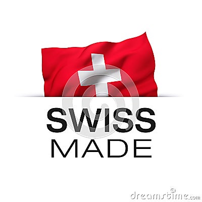 Swiss made - Label Stock Photo