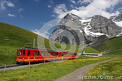 Swiss Mountain Railway Editorial Stock Photo