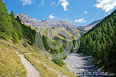 Swiss National Park Stock Photo
