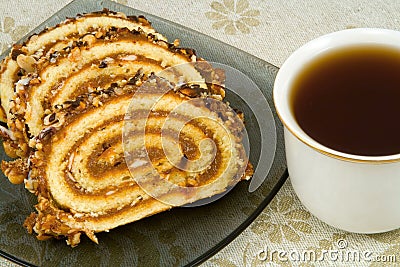 Swiss roll Stock Photo