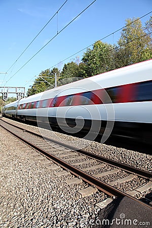 Swiss train Stock Photo