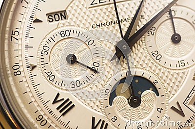 Swiss watch close up Stock Photo