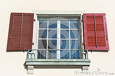 Swiss window Stock Photo