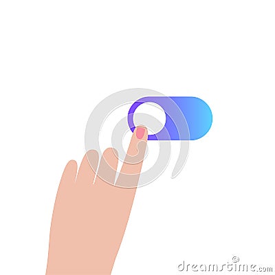 Toggle button icon Vector Illustration