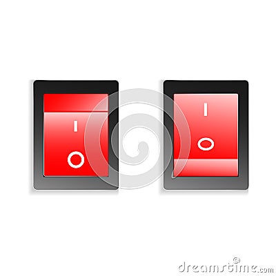 Switch on off Vector Illustration