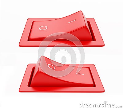 Switch red Stock Photo