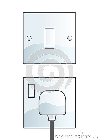 Switch and Socket Vector Illustration