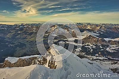 Switzerland Canton of Vaud Col de Pillon Glacier 3000, Diableret Stock Photo