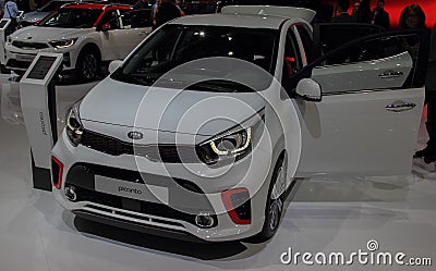 Switzerland; Geneva; March 9, 2019; KIA Picanto; The 89th International Motor Show in Geneva from 7th to 17th of March, 2019 Editorial Stock Photo