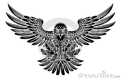 Swooping Eagle Vector Illustration