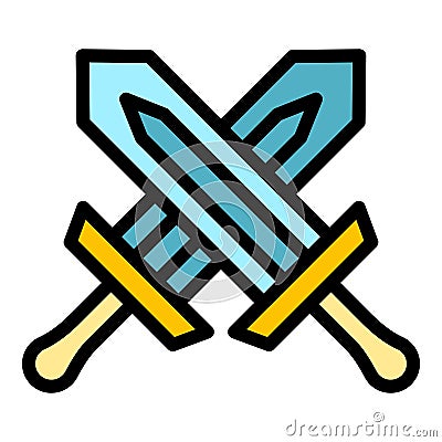 Sword game icon vector flat Vector Illustration