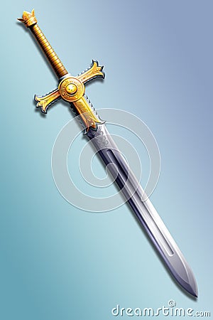 Sword sun Stock Photo