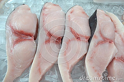 Swordfish Steaks Stock Photo