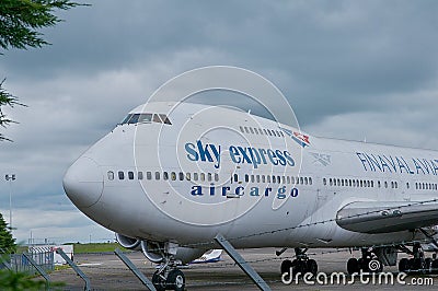 SX-FIN - Boeing 747-200CF Sky Express Air Cargo Editorial Stock Photo