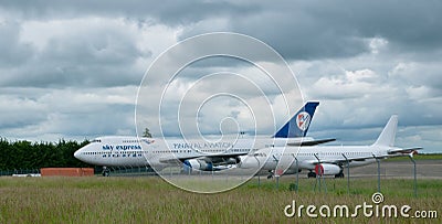 SX-FIN - Boeing 747-200CF Sky Express Air Cargo Editorial Stock Photo