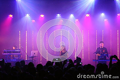 Chvrches in concert at SXSX Editorial Stock Photo